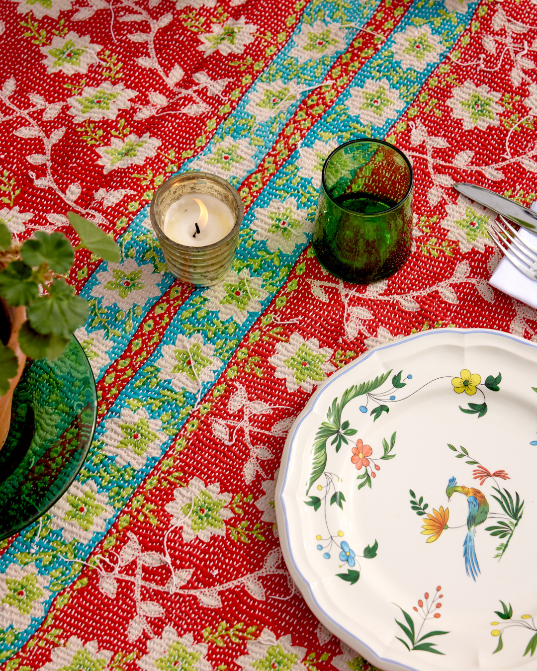 Lightweight Kantha Quilt No. 001