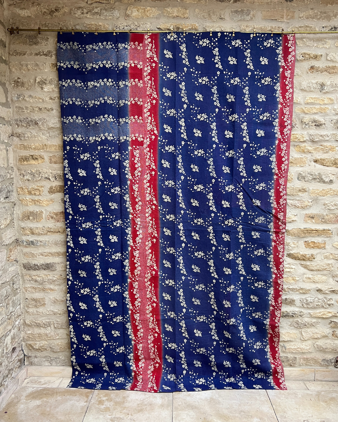 Lightweight Kantha Quilt No. 004
