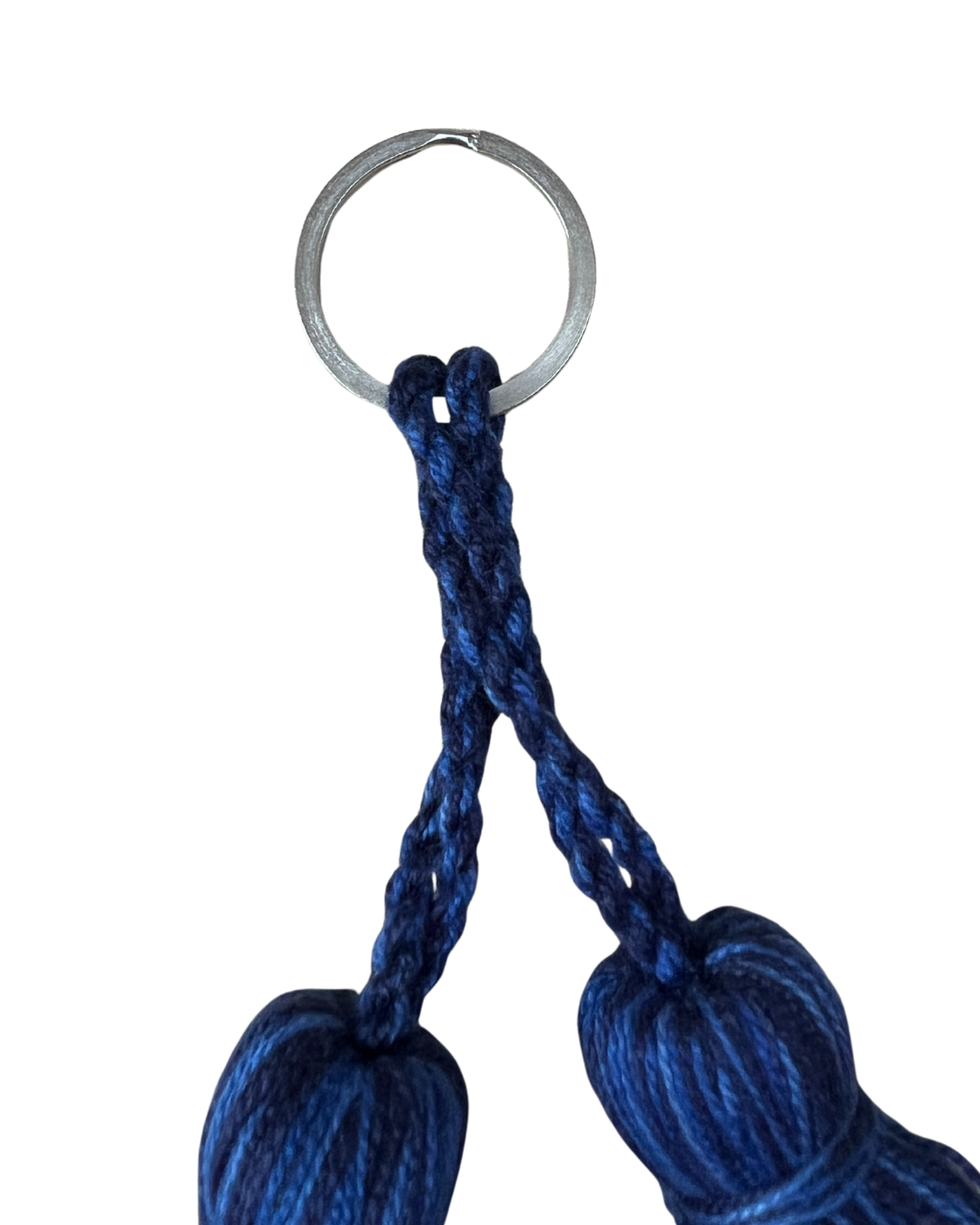 Blue Tassel Keyring