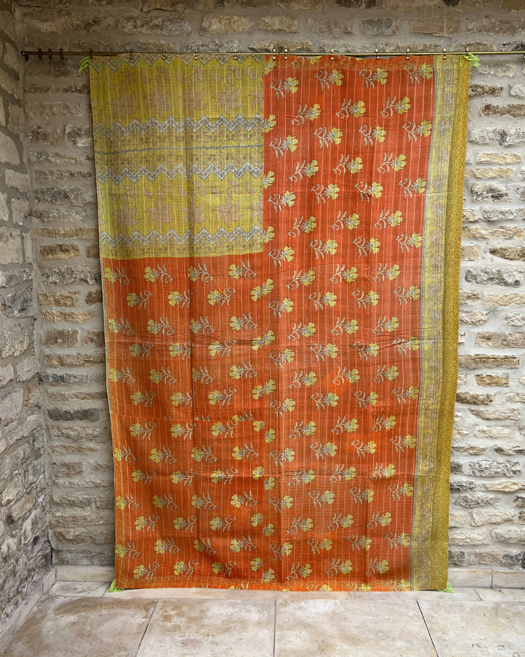 Lightweight Kantha Quilt No. 006