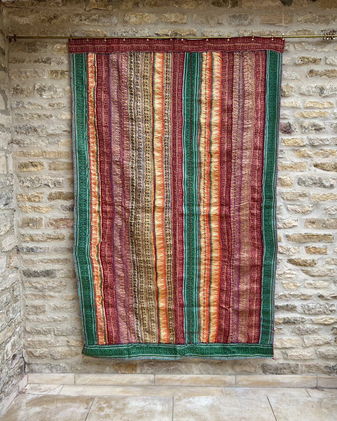 Heavyweight Kantha Quilt No. 004