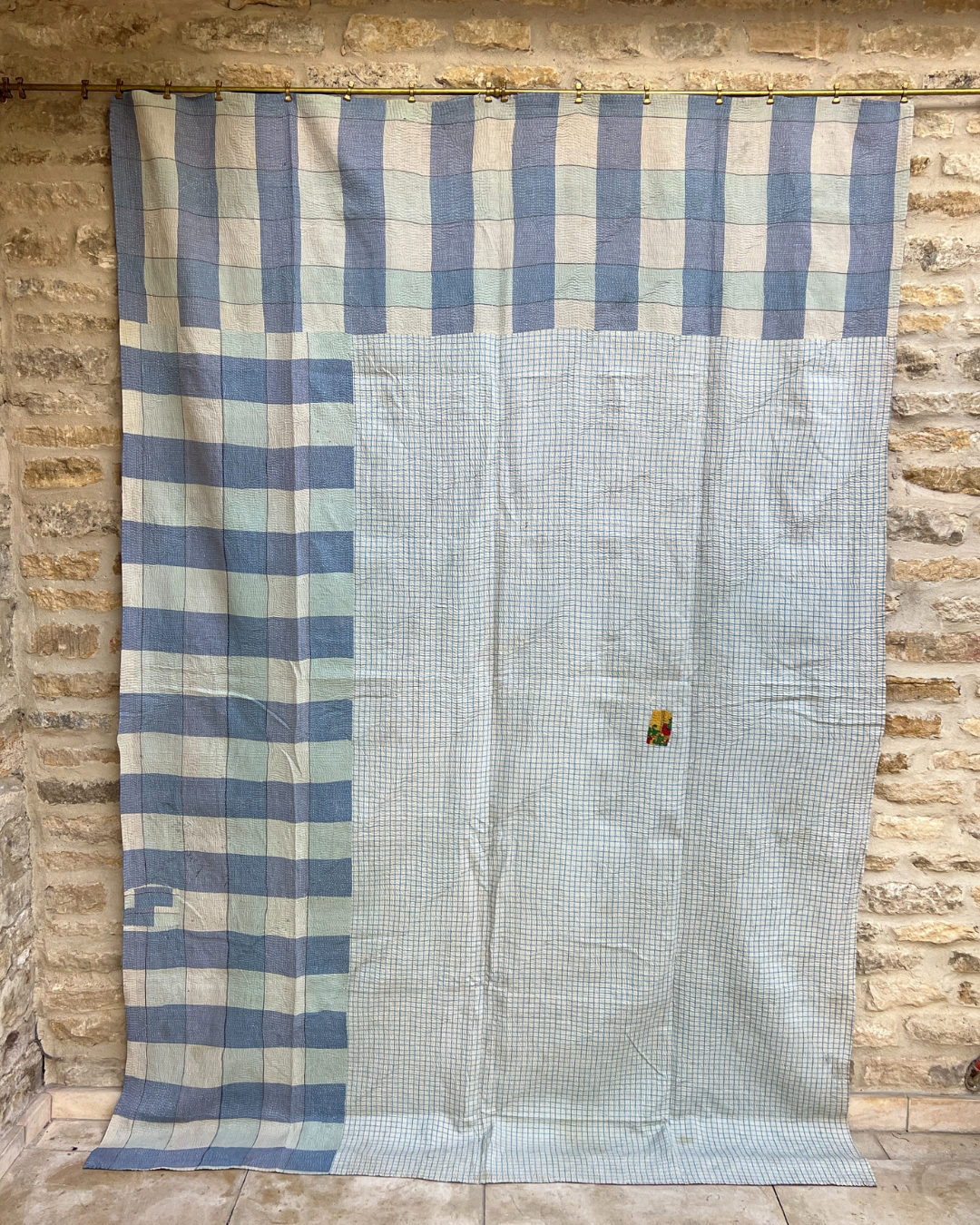 Lightweight Kantha Quilt No. 002