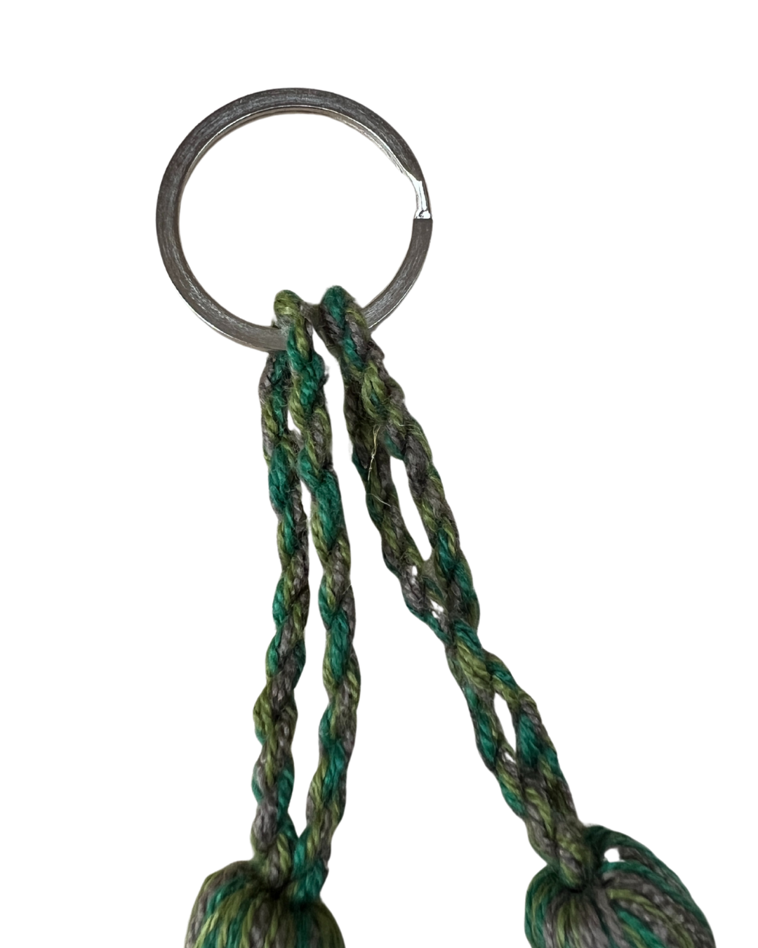 Green Tassel Keyring