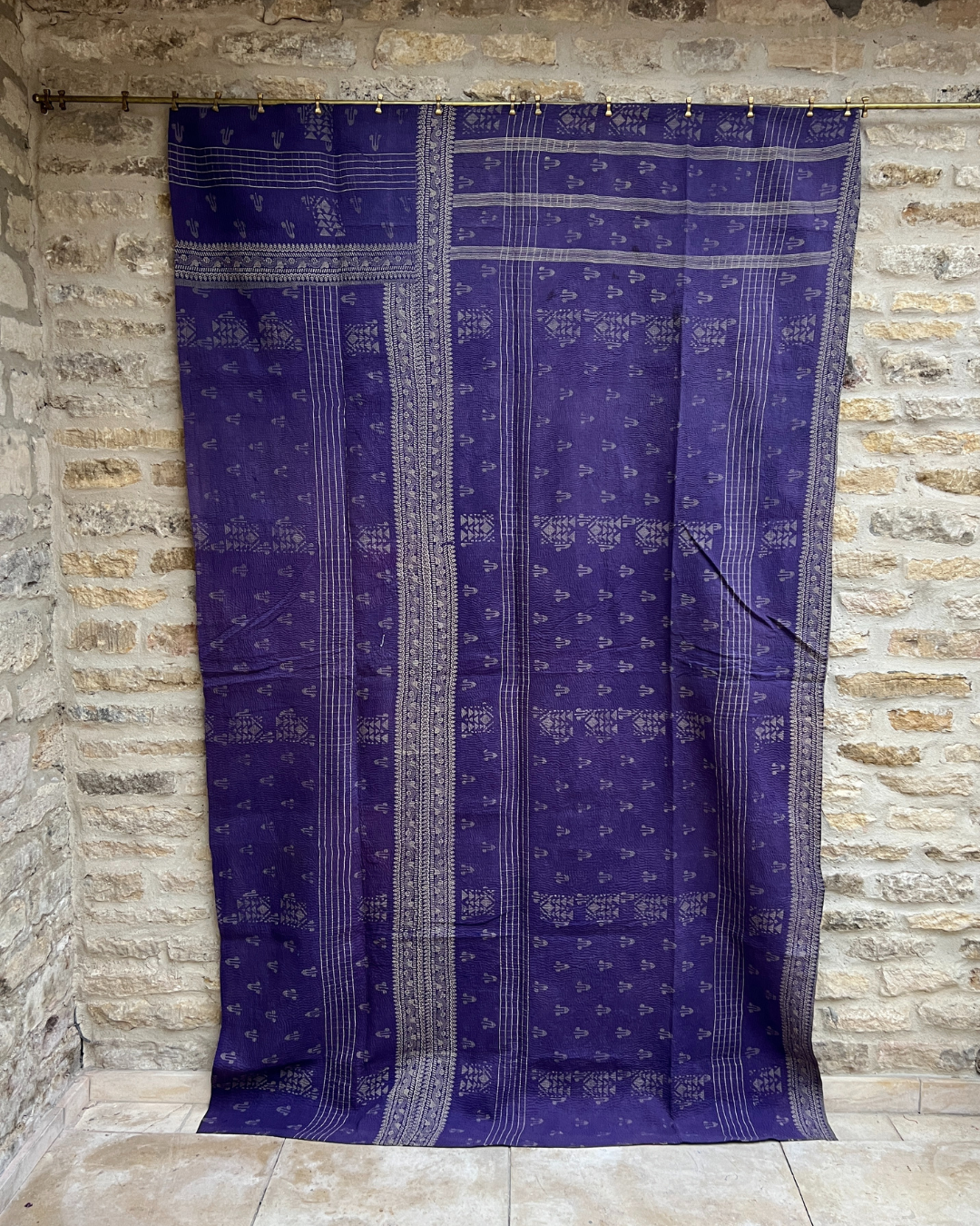 Lightweight Kantha Quilt No. 004
