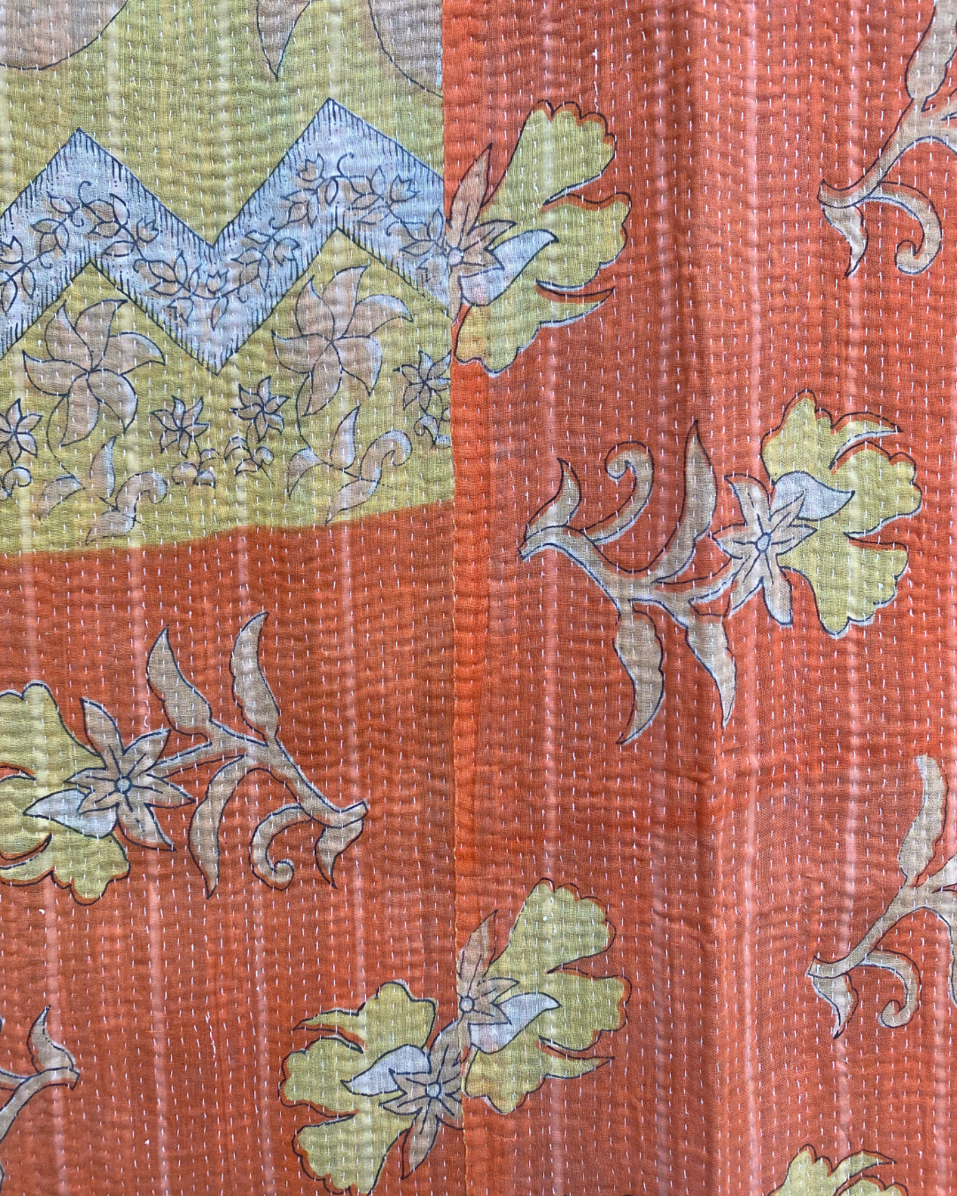 Lightweight Kantha Quilt No. 006