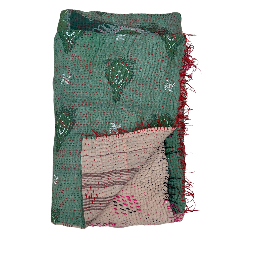
                      
                        Midweight Kantha Quilt No. 038
                      
                    