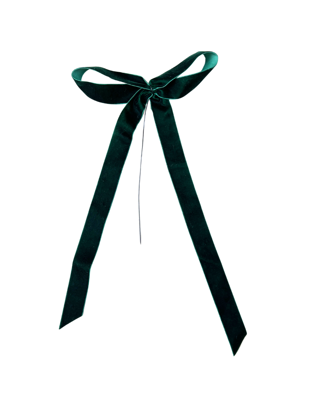 Green Velvet Bow