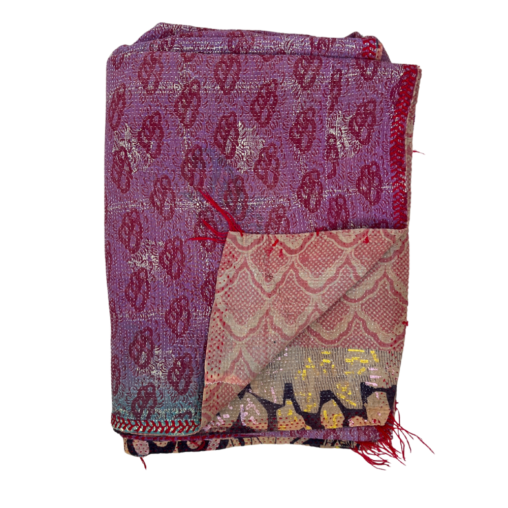 Lightweight Kantha Quilt No. 012