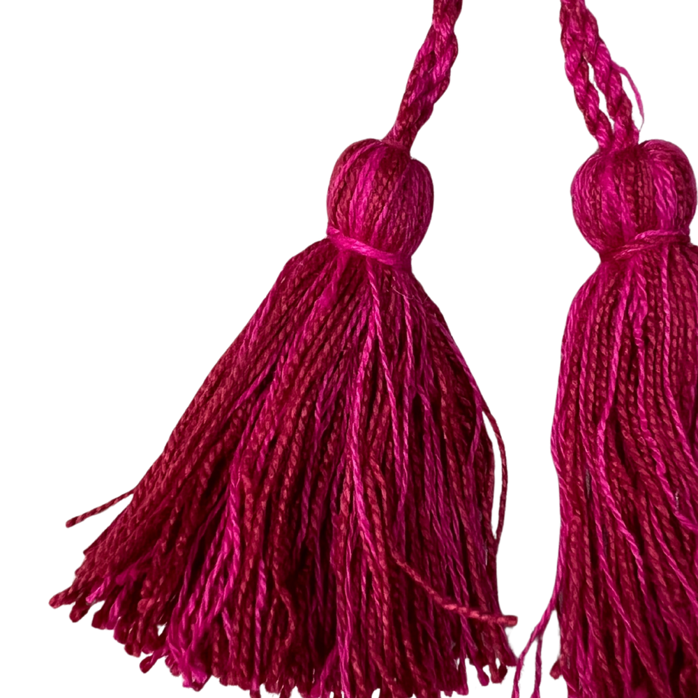 Pink Tassel Keyring