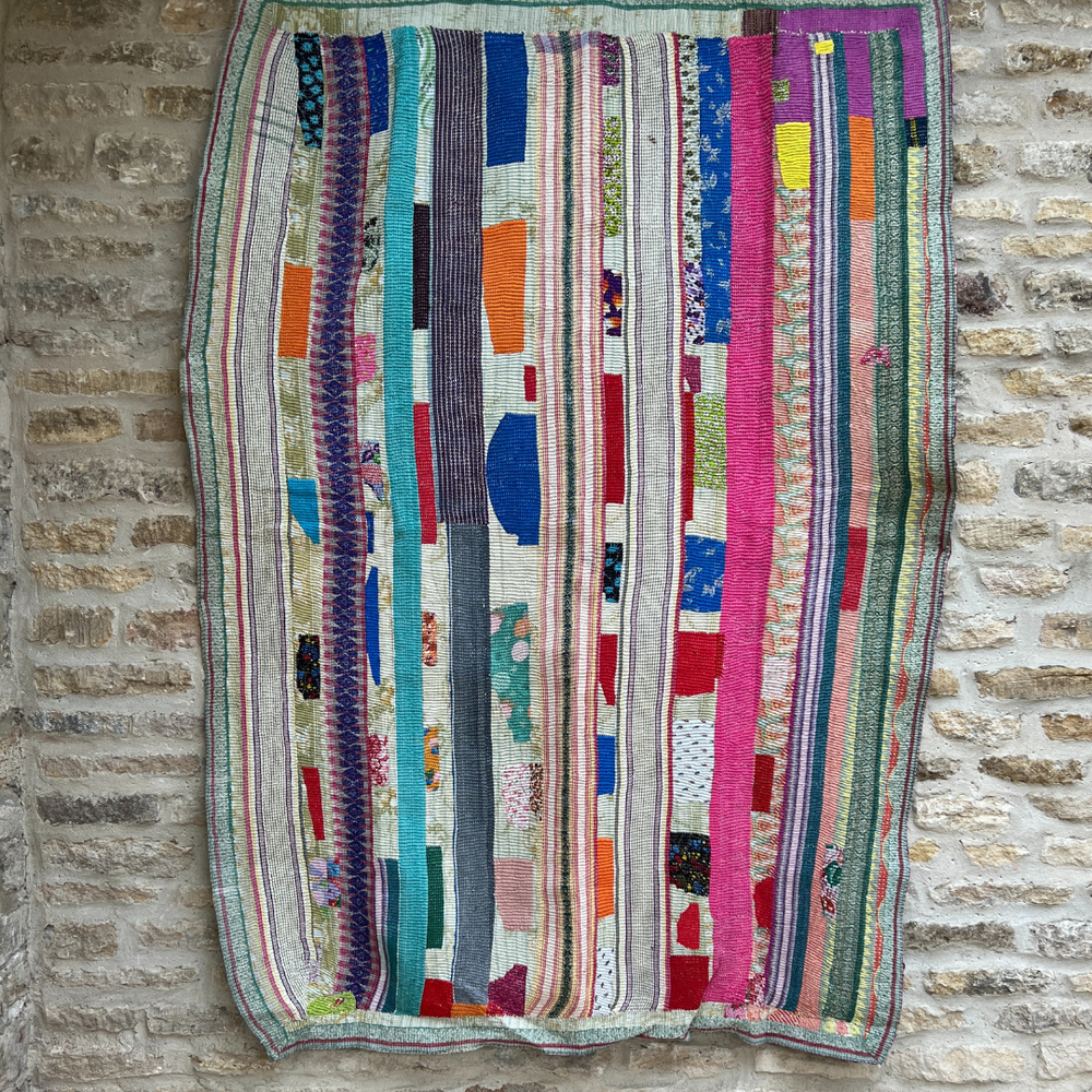 
                      
                        Patchwork Kantha Quilt No. 053
                      
                    