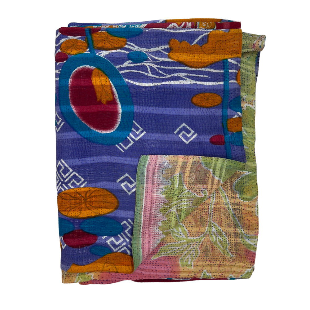 Lightweight Kantha Quilt No. 009