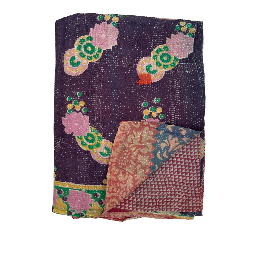 Lightweight Kantha Quilt No. 013