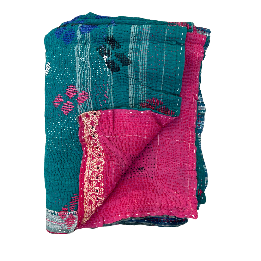 
                      
                        Midweight Kantha Quilt No. 037
                      
                    