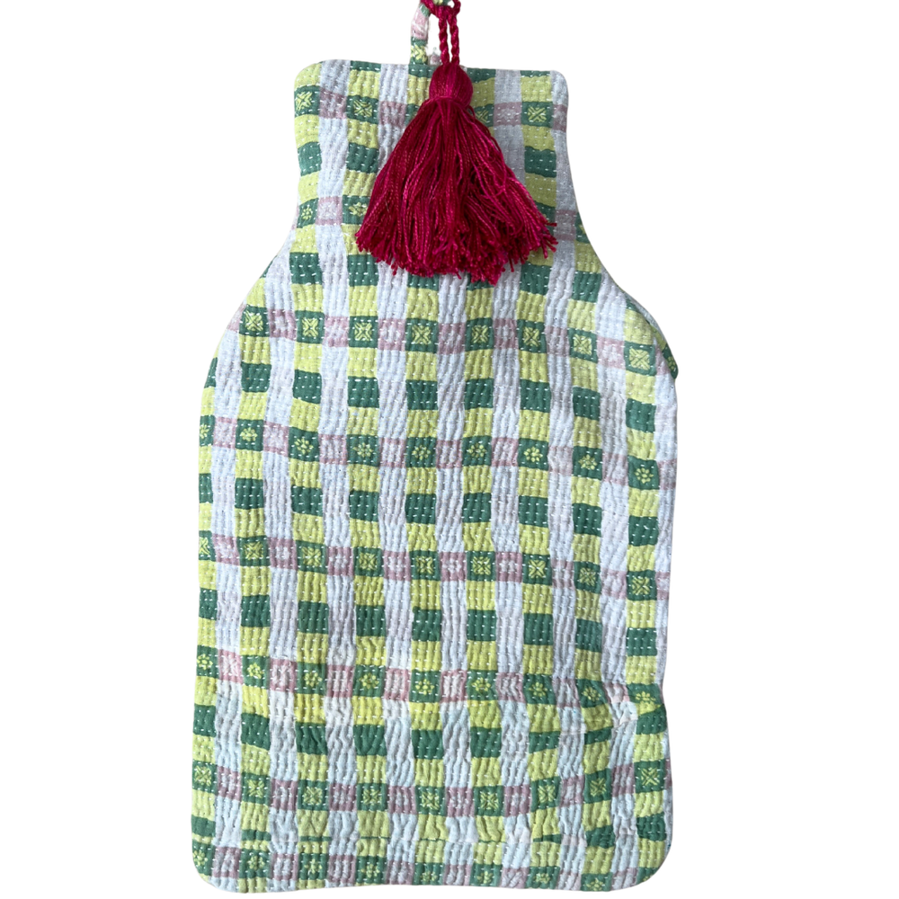 Kantha Tassel Hot Water Bottle