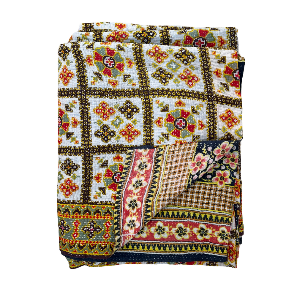 Midweight Kantha Quilt No. 015