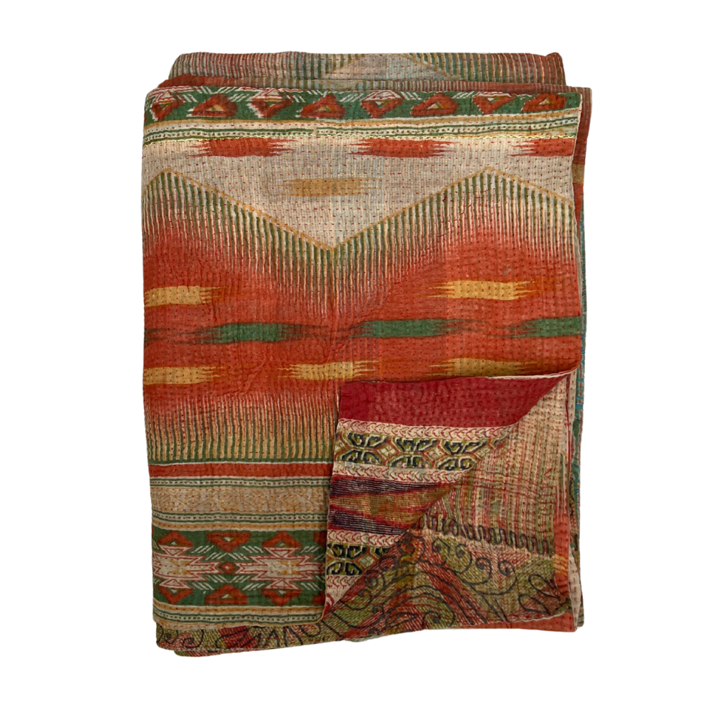 
                      
                        Midweight Kantha Quilt No. 035
                      
                    