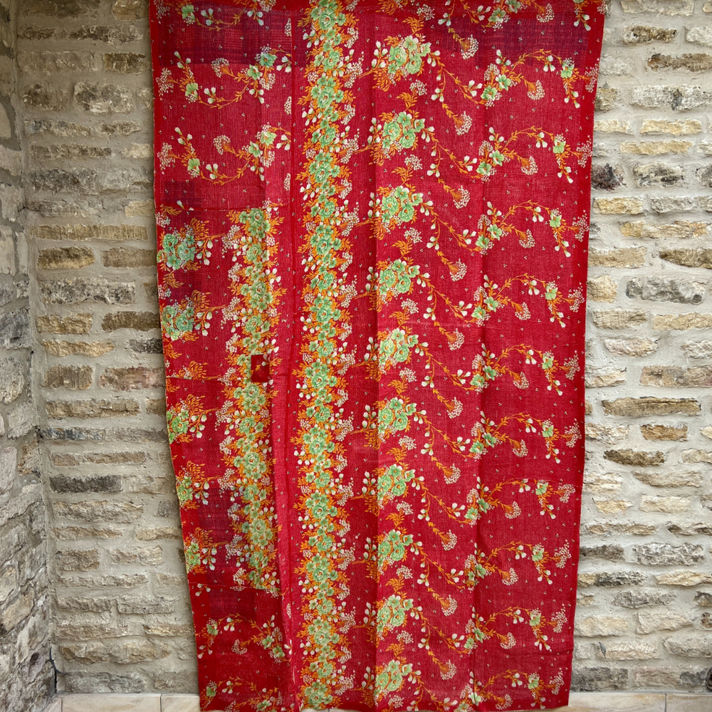 Lightweight Kantha Quilt No. 844