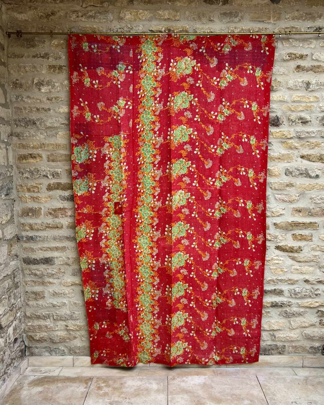 Lightweight Kantha Quilt No. 844