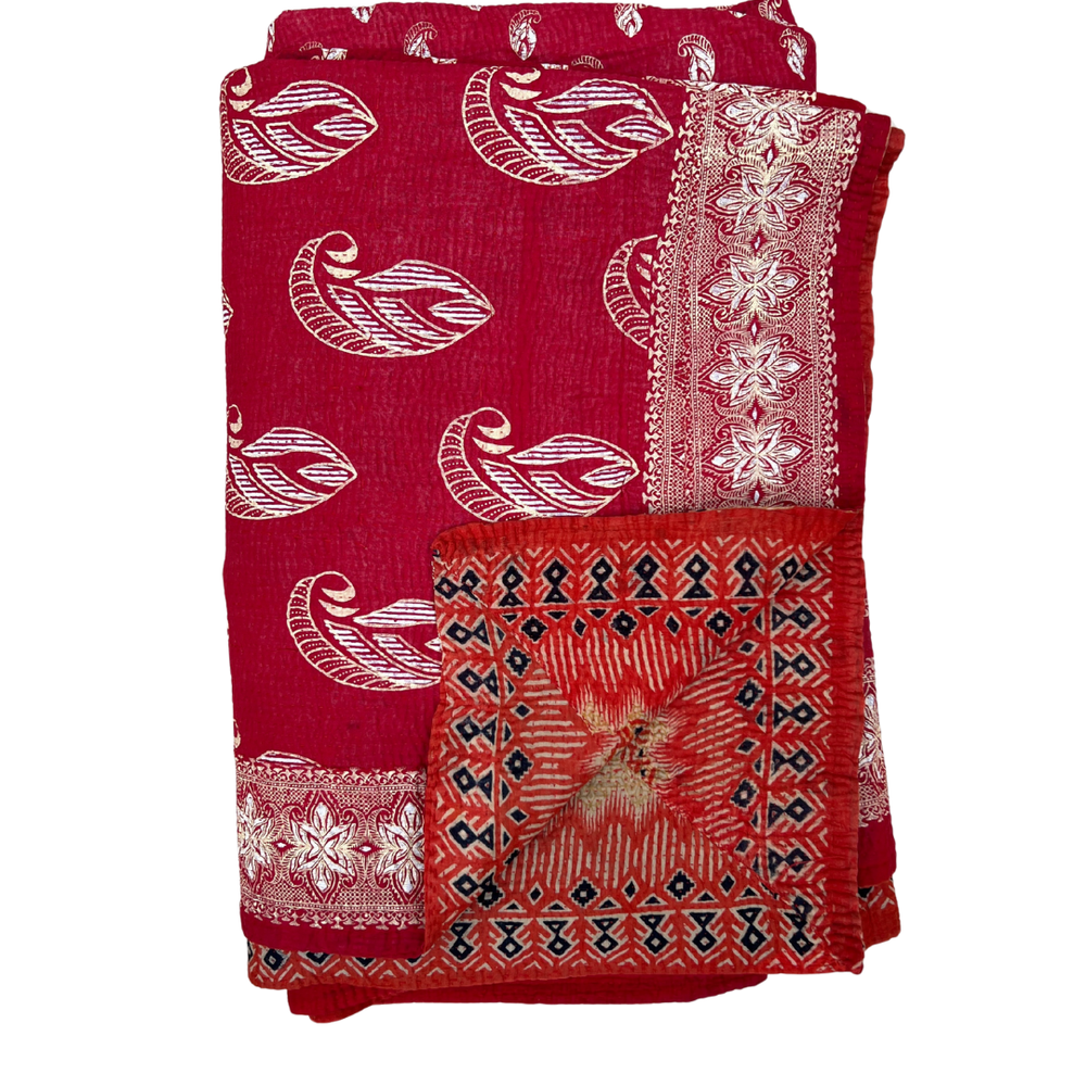 
                      
                        Midweight Kantha Quilt No. 042
                      
                    