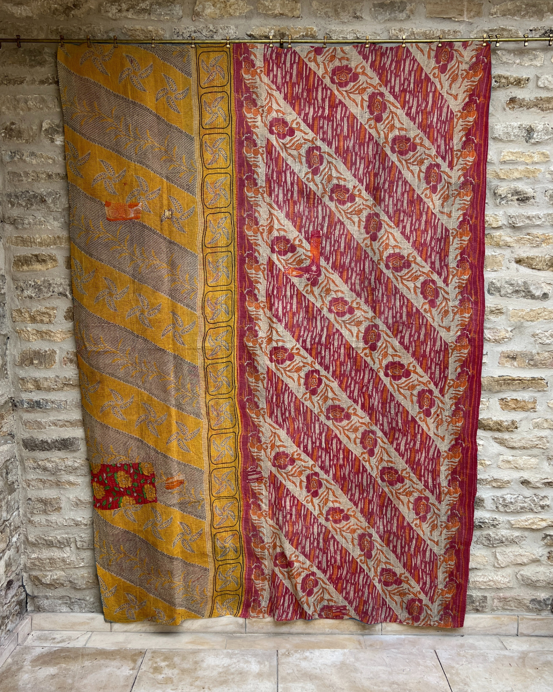 Midweight Kantha Quilt No. 840