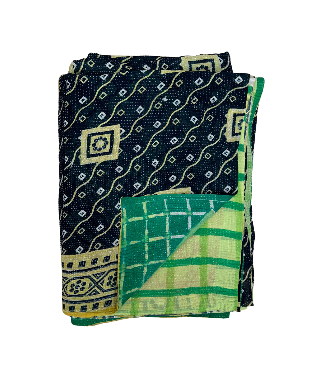 Lightweight Kantha Quilt No. 011