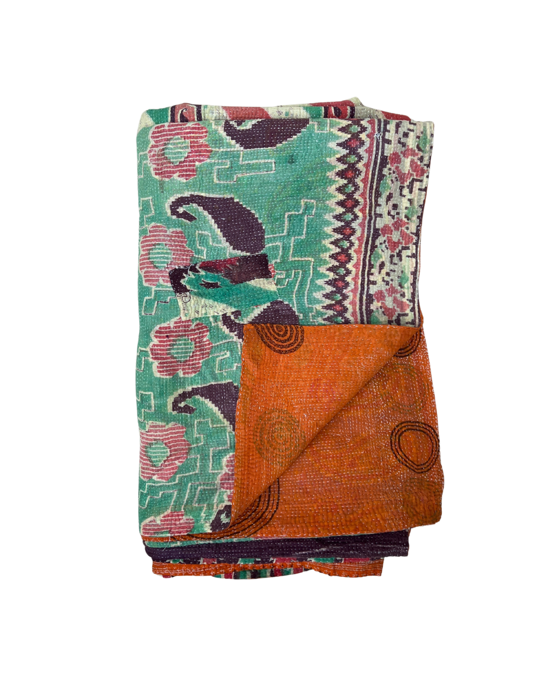 Lightweight Kantha Quilt No. 008