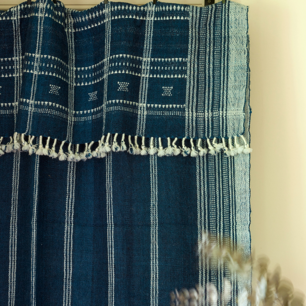
                      
                        Blue Woven Tassel Throw
                      
                    