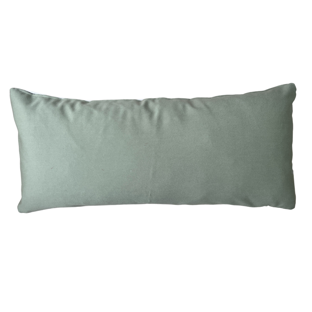 Green Jumbo Rectangle Suzani Cushion 021
