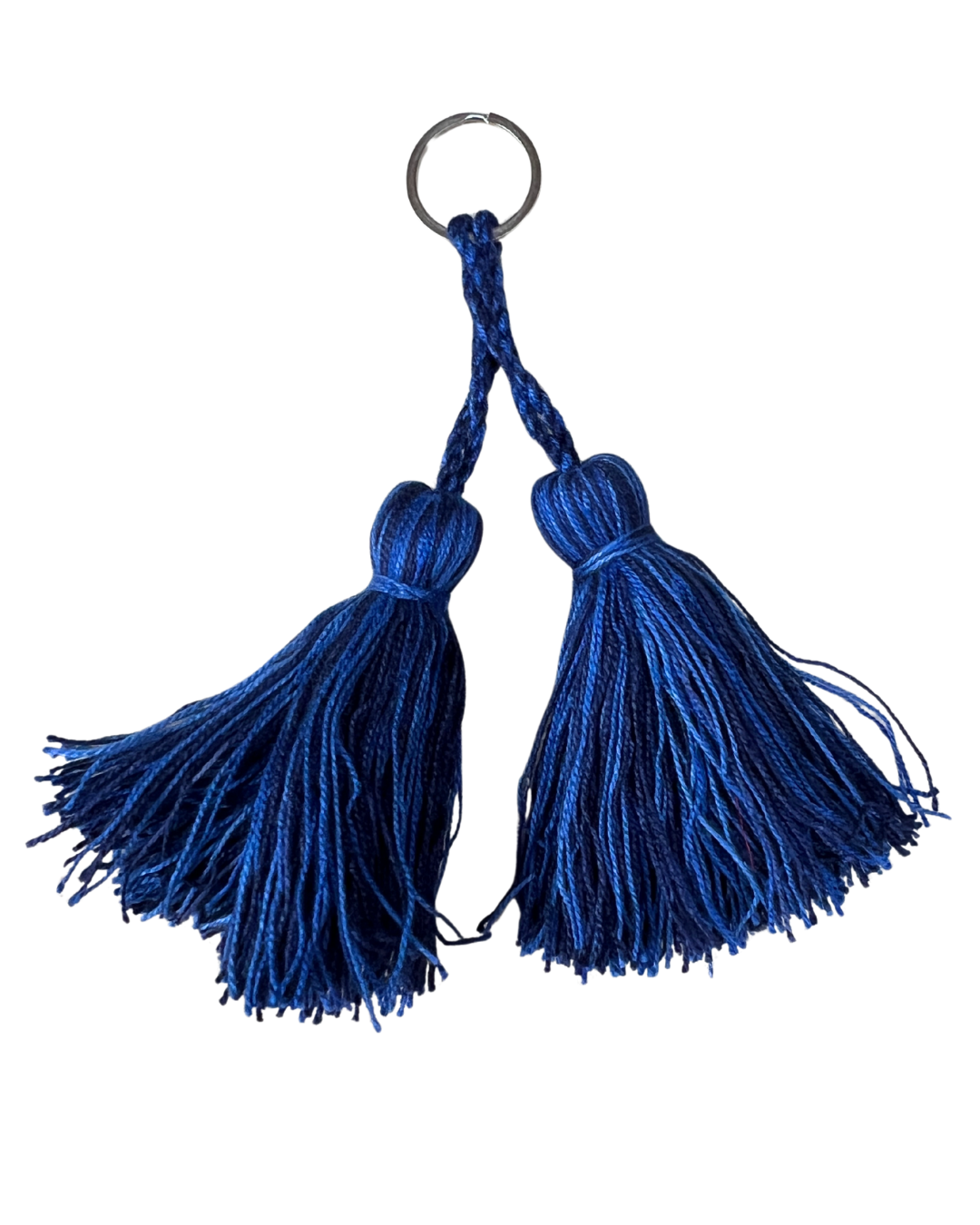 Blue Tassel Keyring