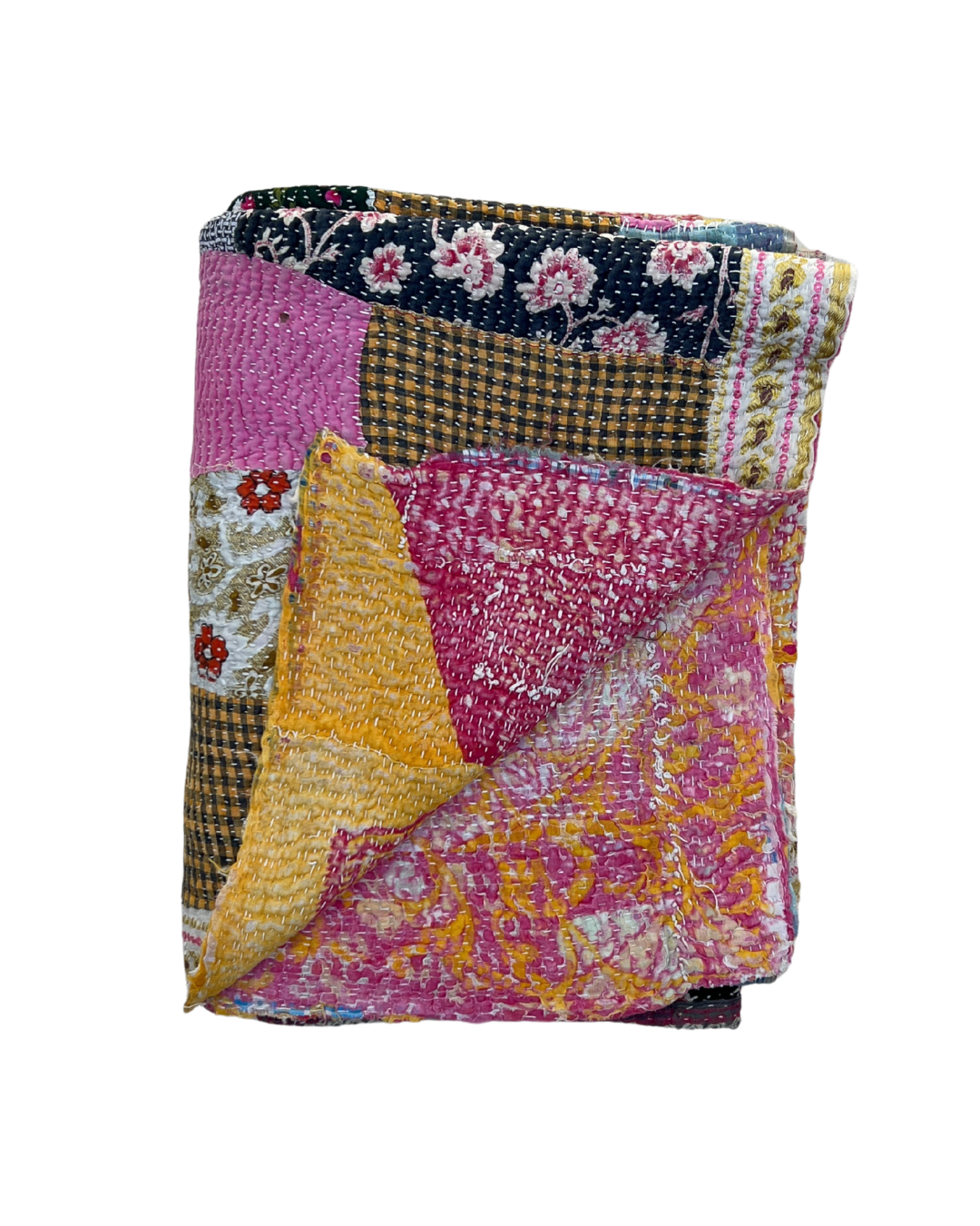 Patchwork Kantha Quilt No. 836