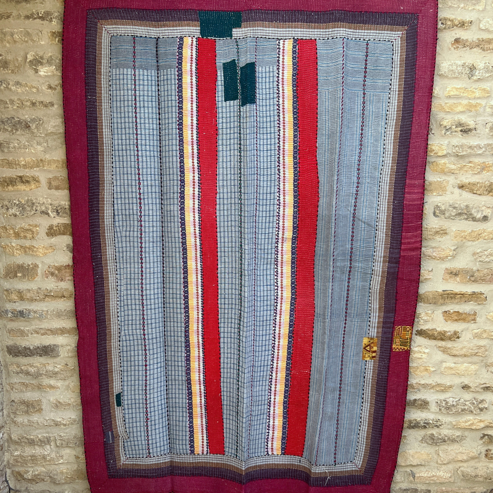 
                      
                        Patchwork Kantha Quilt No. 833
                      
                    