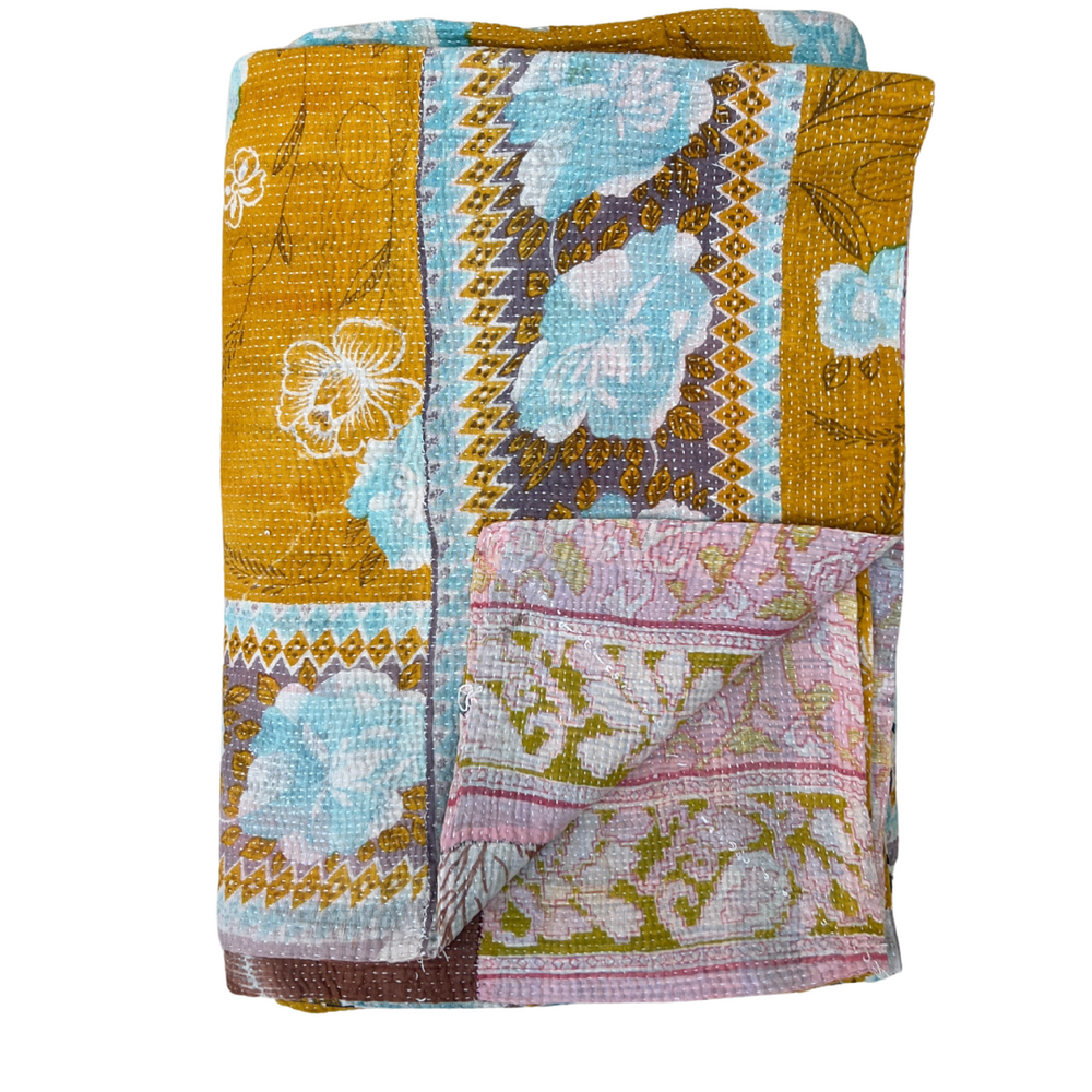 
                      
                        Midweight Kantha Quilt No. 019
                      
                    