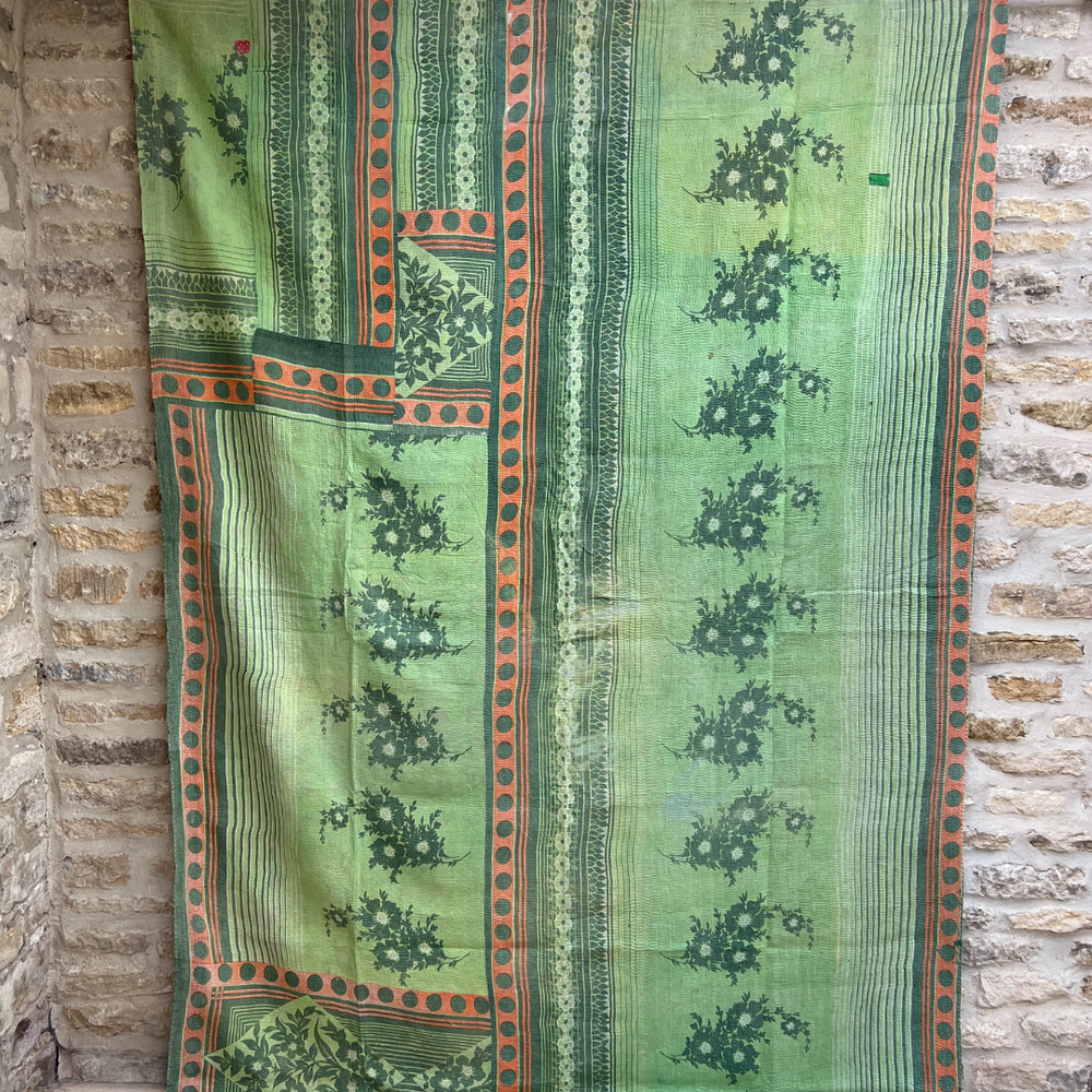 Lightweight Kantha Quilt No. 014