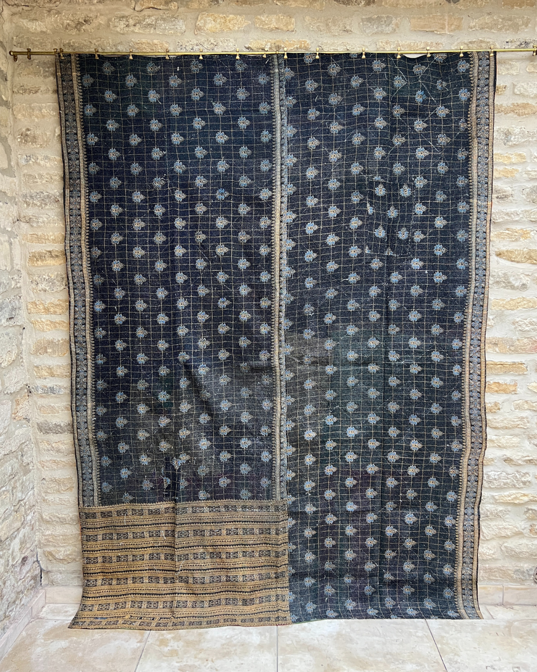 Midweight Kantha Quilt No. 030