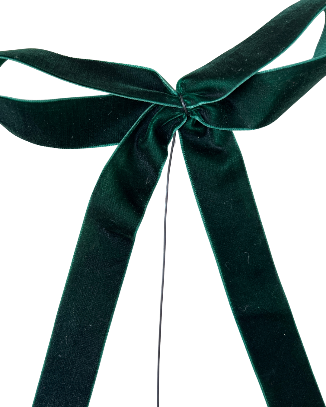 Green Velvet Bow
