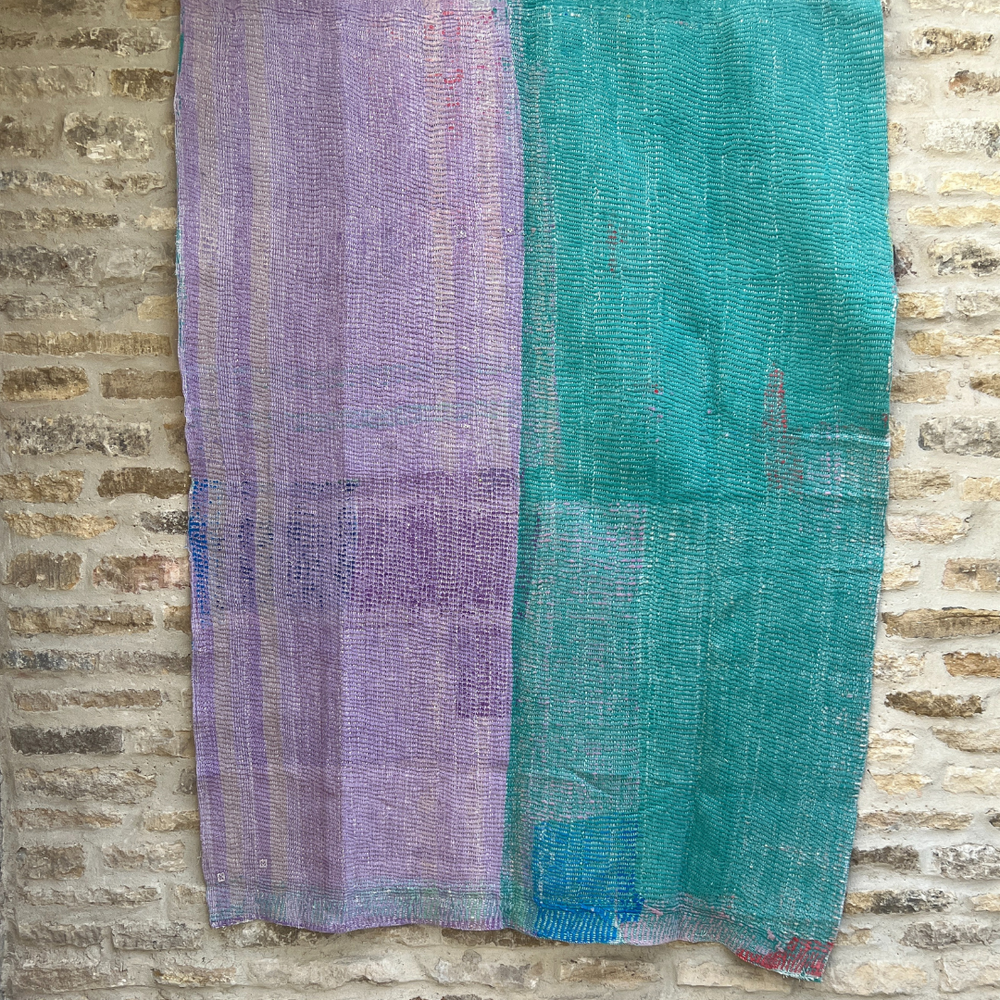 
                      
                        Patchwork Kantha Quilt No. 055
                      
                    