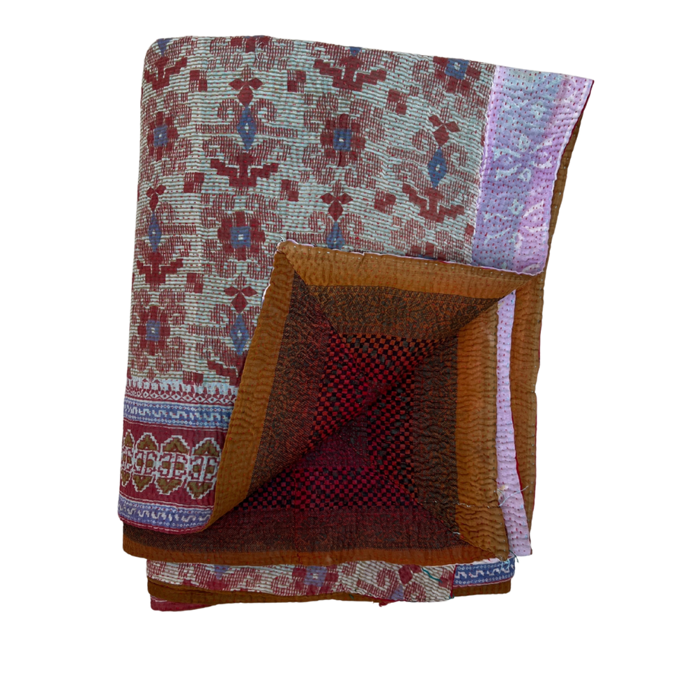 
                      
                        Midweight Kantha Quilt No. 027
                      
                    