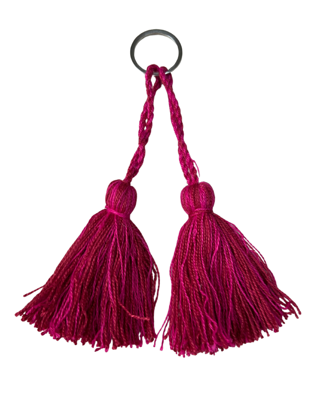 Pink Tassel Keyring
