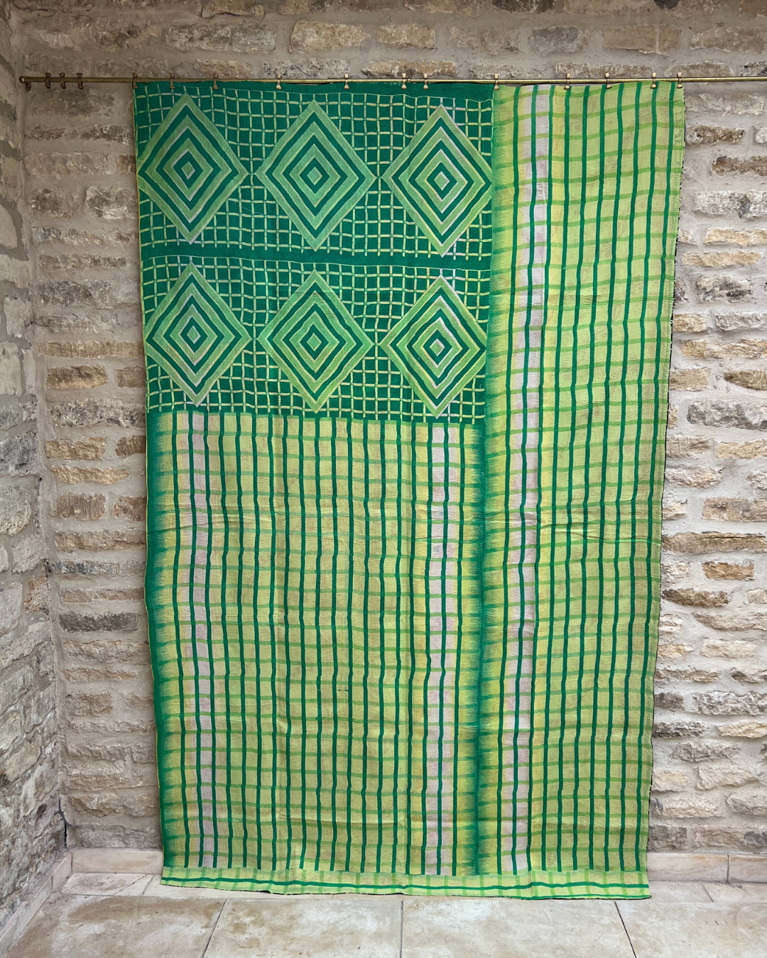 Lightweight Kantha Quilt No. 011