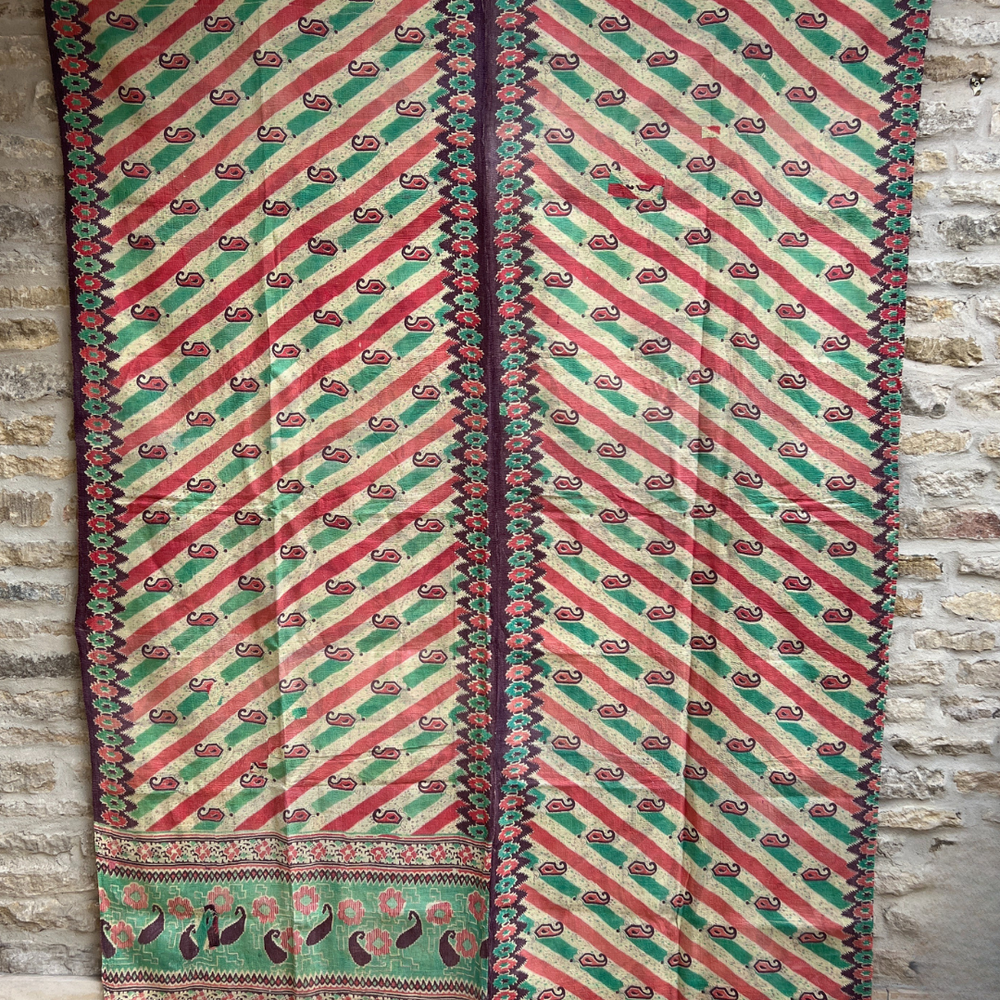 Lightweight Kantha Quilt No. 008