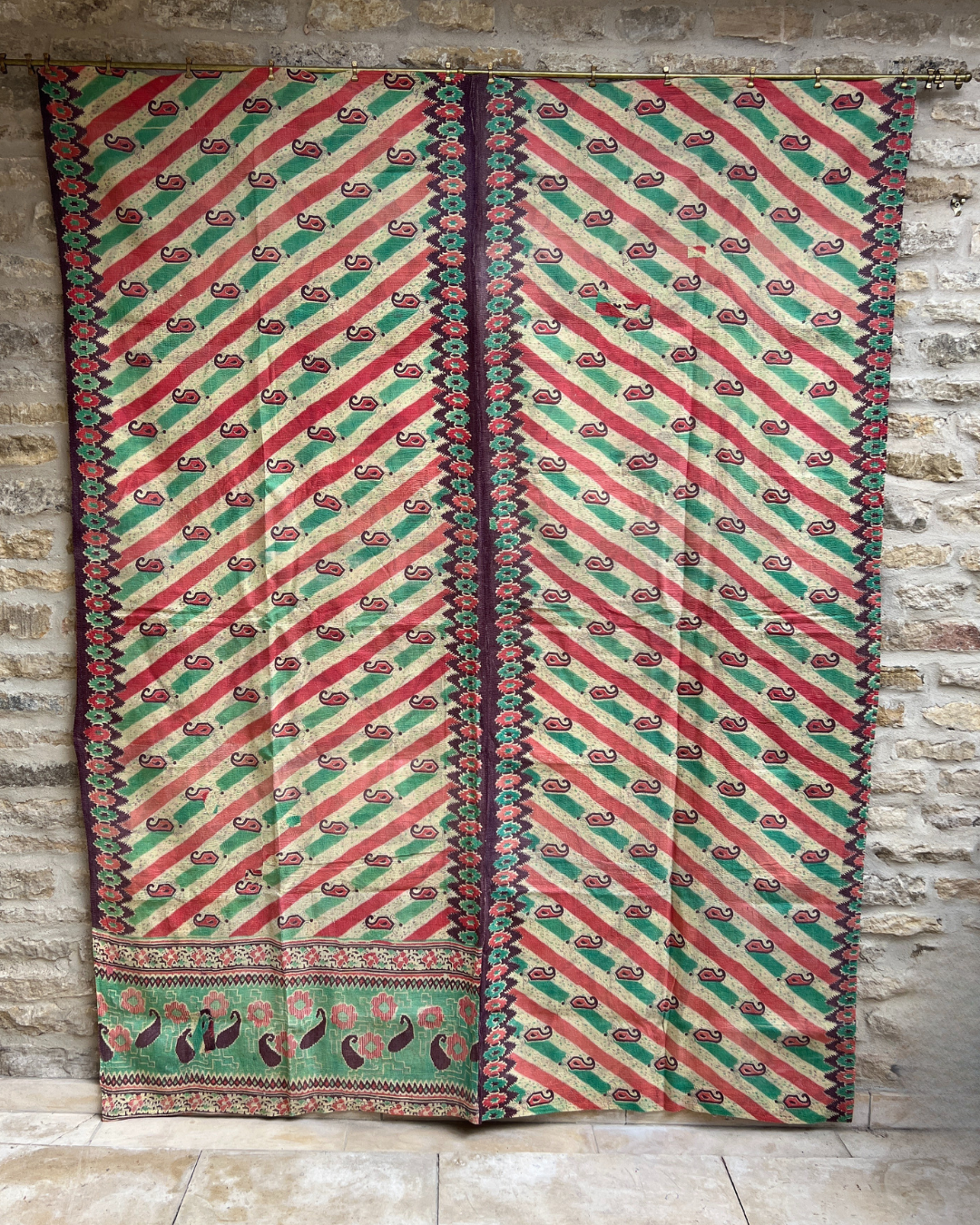 Lightweight Kantha Quilt No. 008