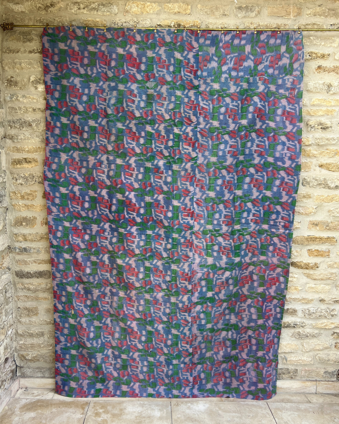 Lightweight Kantha Quilt No. 775