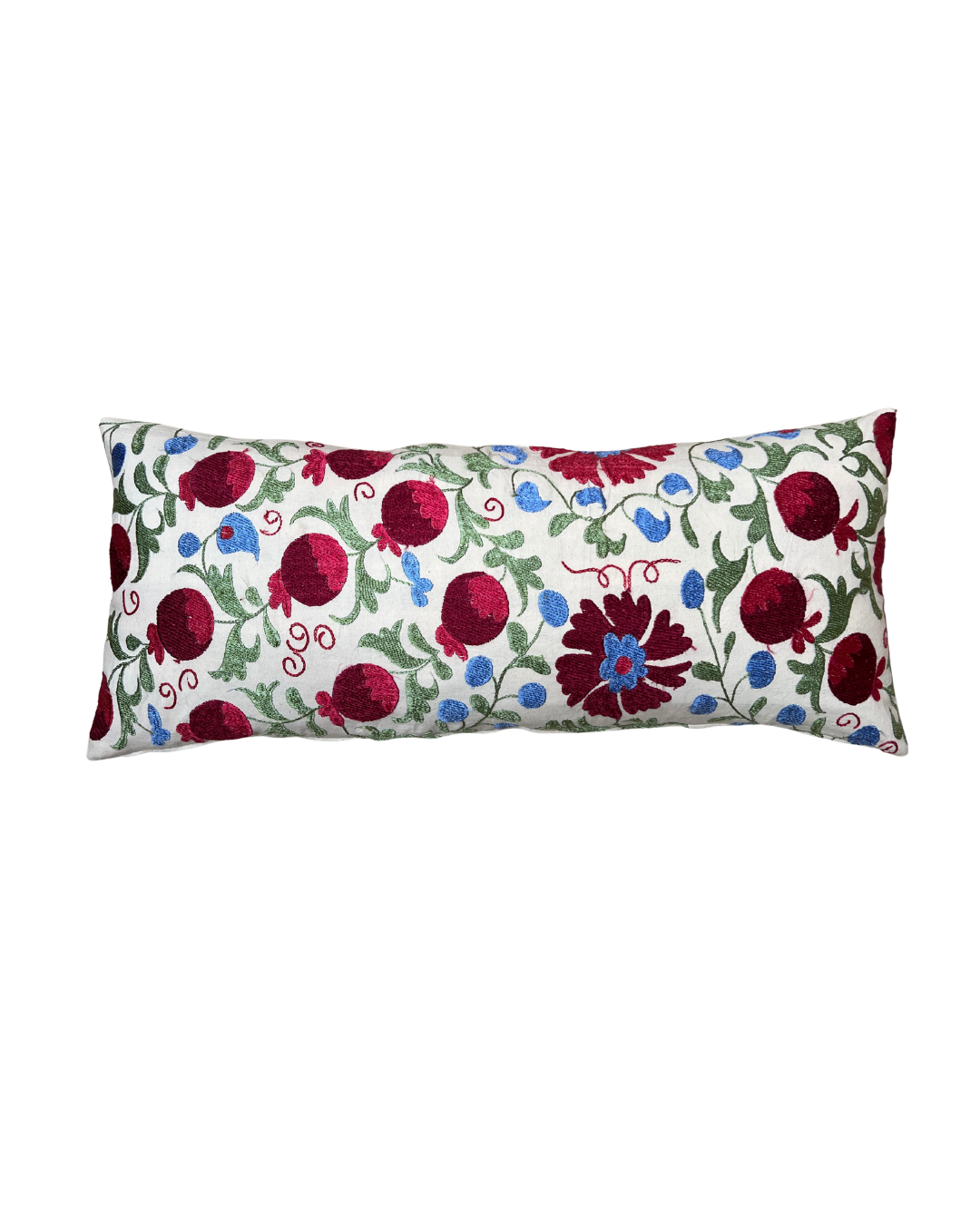 Red, Green & Blue Jumbo Rectangle Suzani Cushion 025