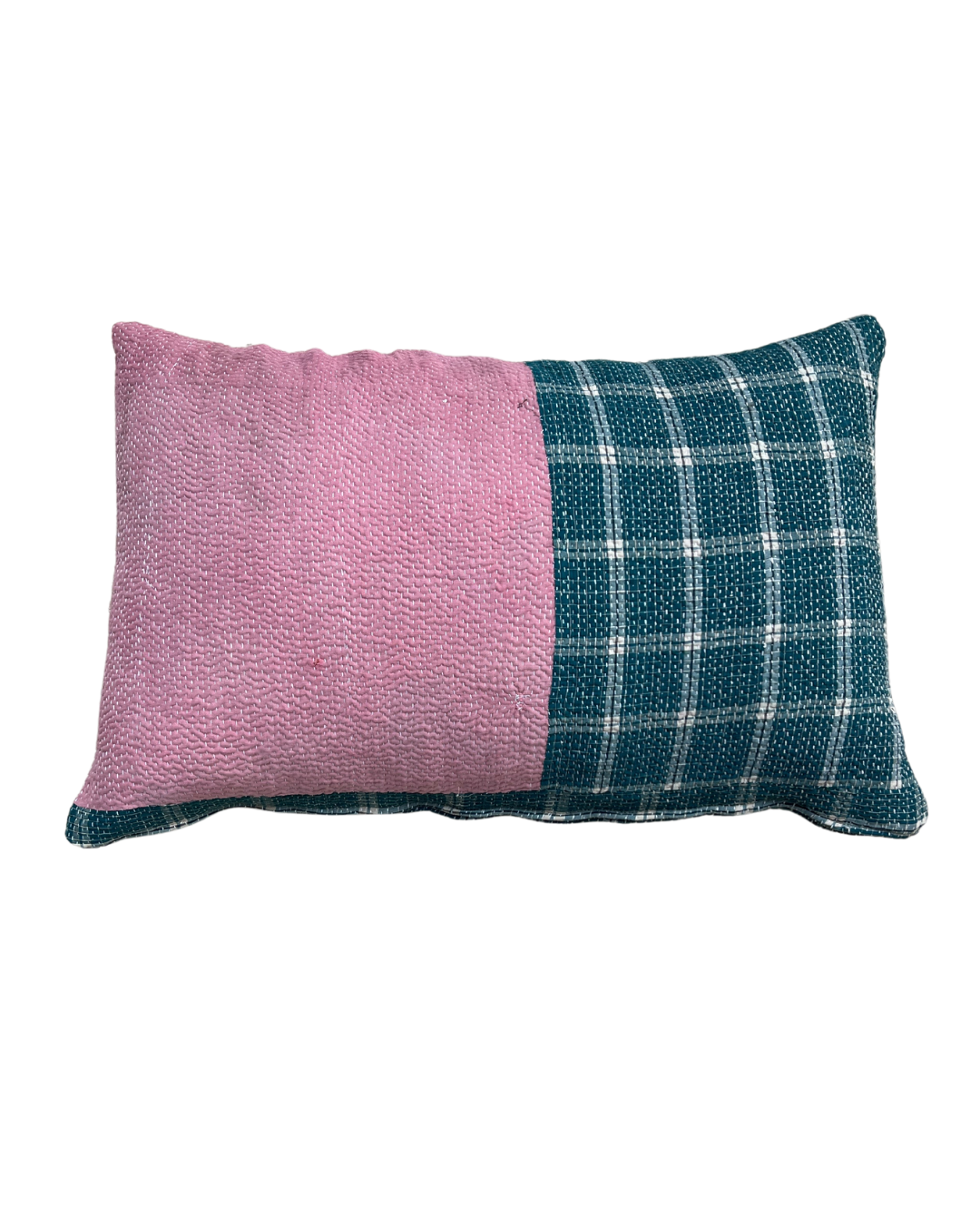 Green, Blue & Pink Kantha Cushions