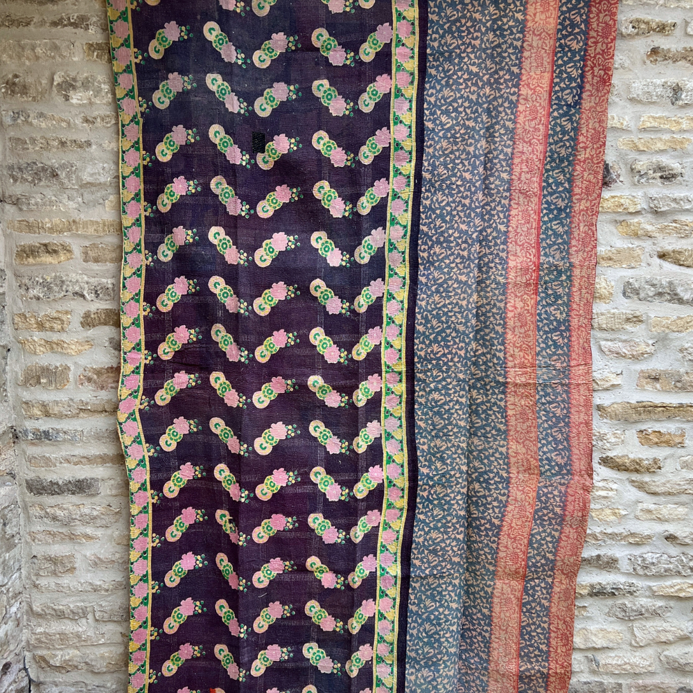 Lightweight Kantha Quilt No. 013