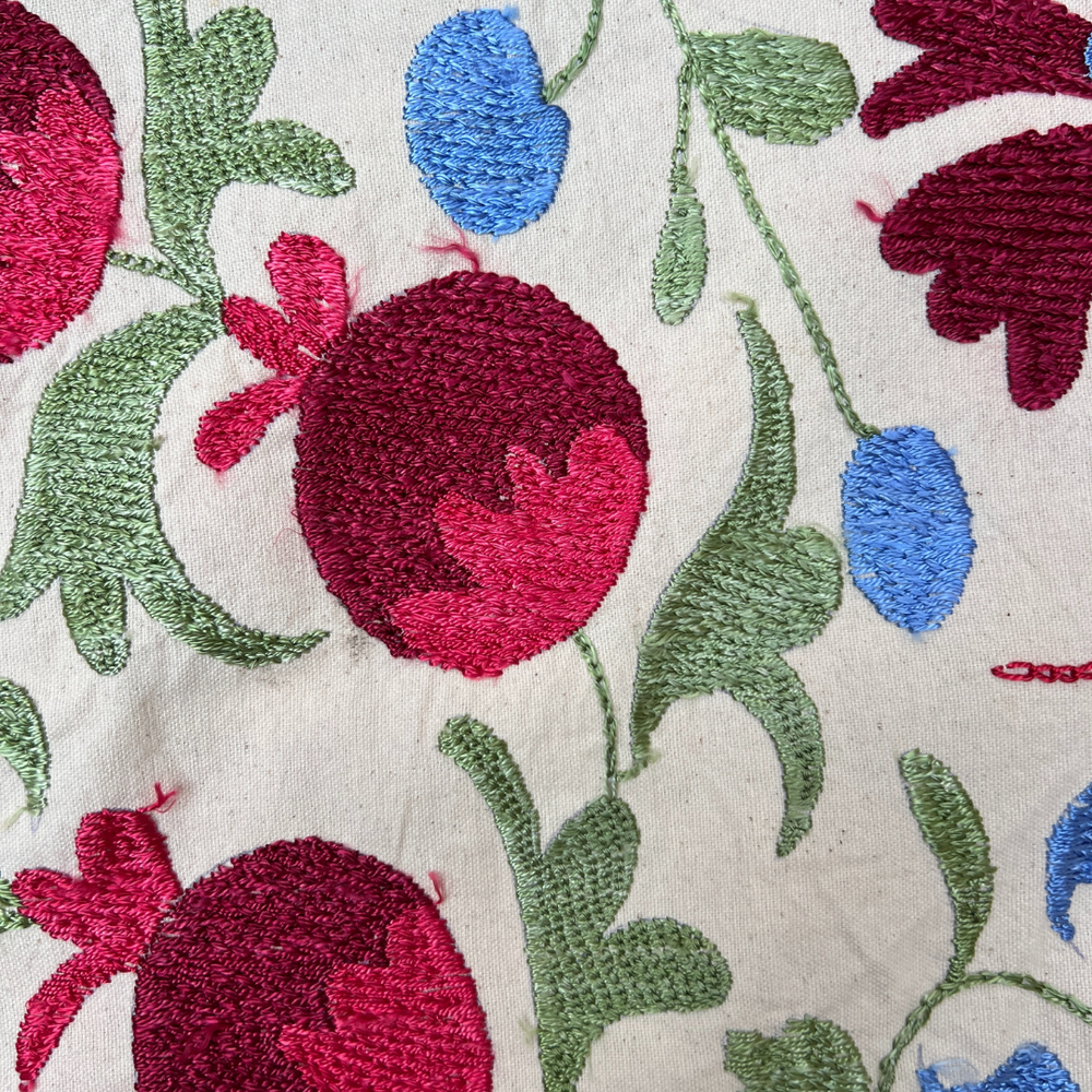 
                      
                        Red, Green & Blue Jumbo Rectangle Suzani Cushion 025
                      
                    
