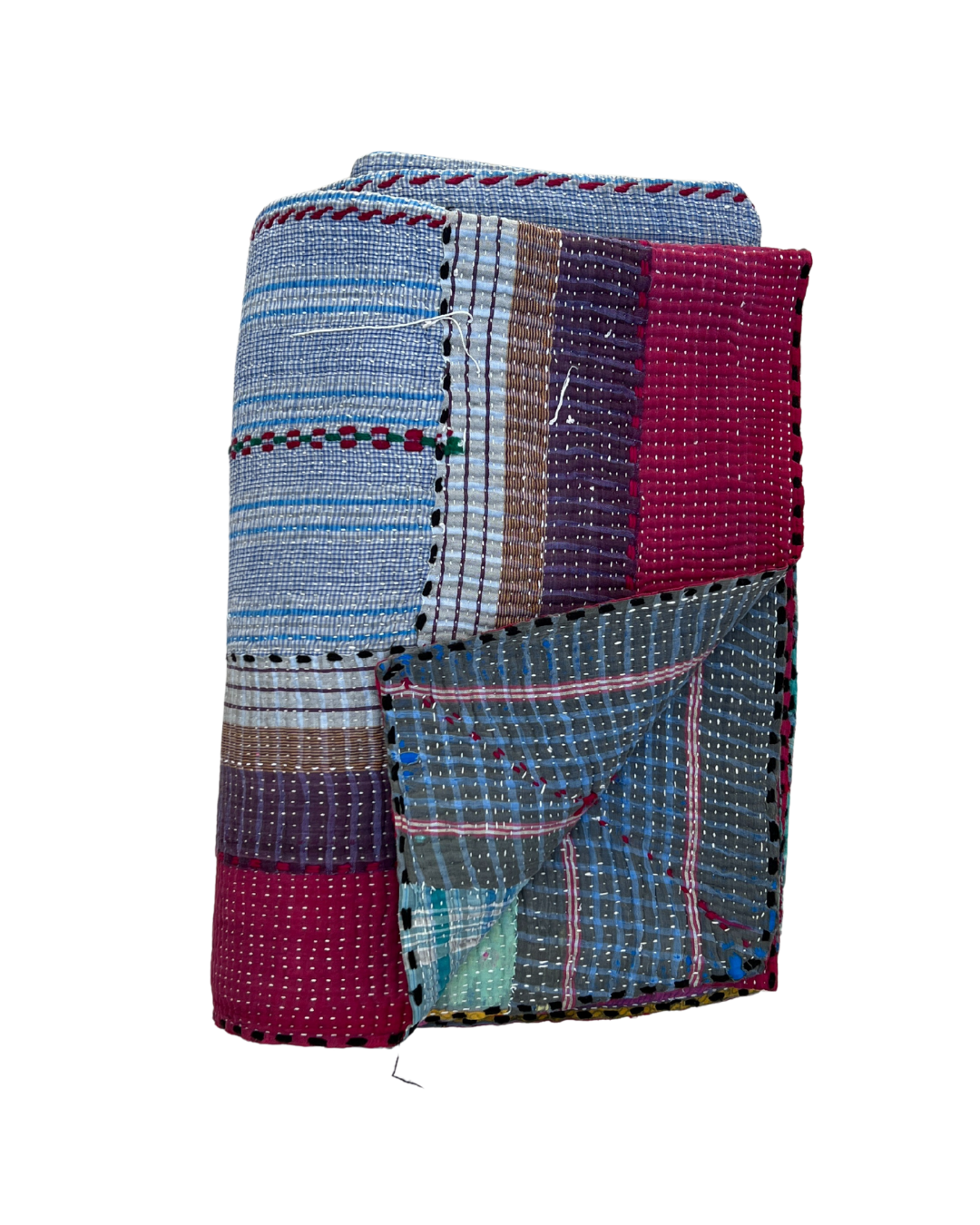 Patchwork Kantha Quilt No. 833