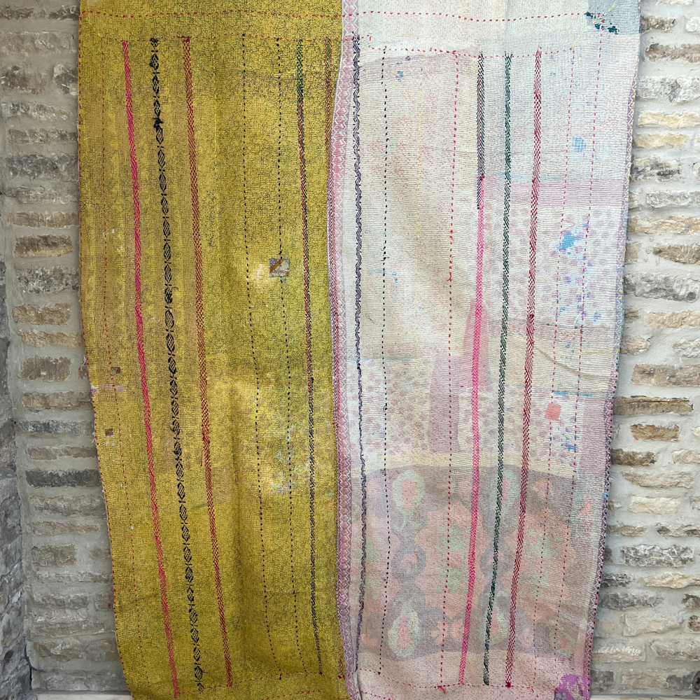 
                      
                        Patchwork Kantha Quilt No. 056
                      
                    