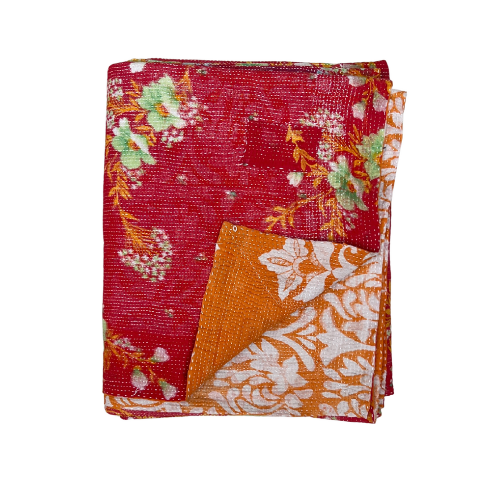 Lightweight Kantha Quilt No. 844