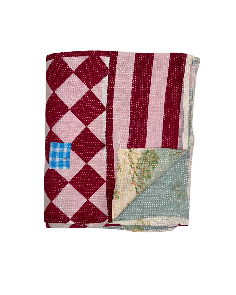 Lightweight Kantha Quilt No. 003